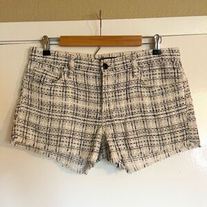 NWOT Joe's Jeans Tweed Shimmer Plaid Shorts